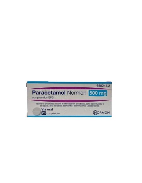 Paracetamol Normon Efg 650 mg 20 comprimidos