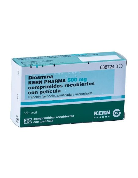 Diosmina Kern Pharma 500 mg, 30 Comprimidos Recubiertos
