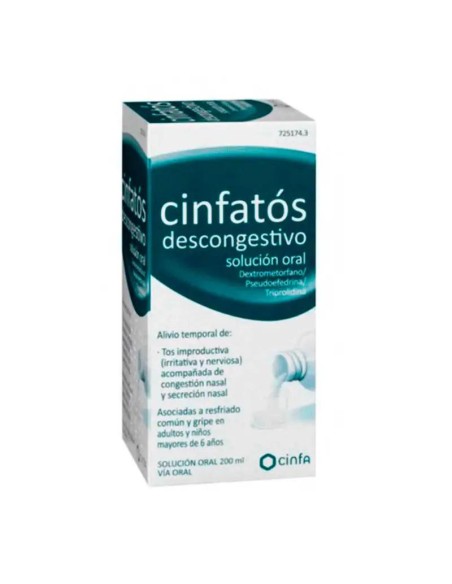 Cinfatos Descongestivo Solucion Oral, 200 ml