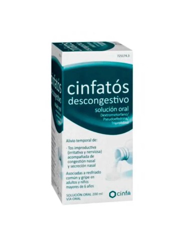 Cinfatos Descongestivo Solucion Oral, 200 ml