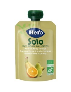 HERO BABY SOLO PLATANO PERA NARANJA 100G