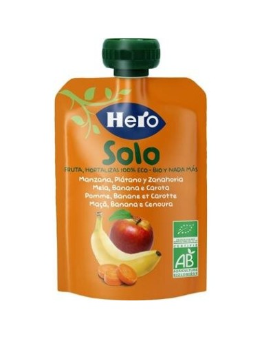 HERO BABY SOLO MANZANA PLATA ZANAHO 100G