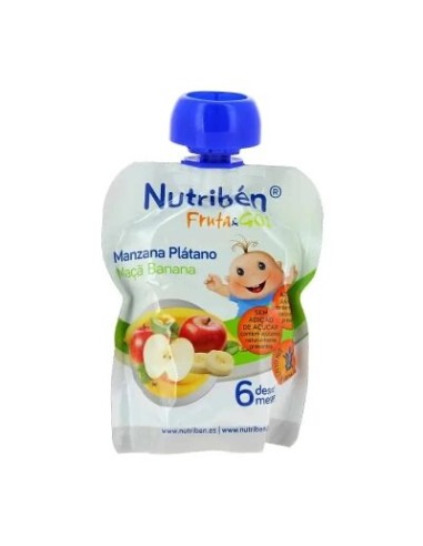 NUTRIBEN FRUTA AND GO MANZANA PLATA 90 G