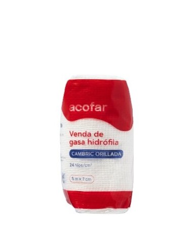 ACOFAR VENDA GASA HIDROF CAMBRIC 5MX7CM