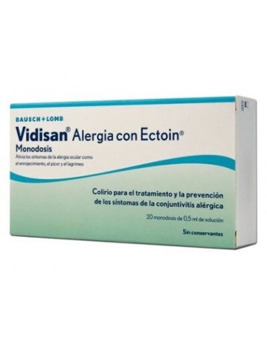 VIDISAN ALERGIA ECTOIN COL 20 MONOD 0,5