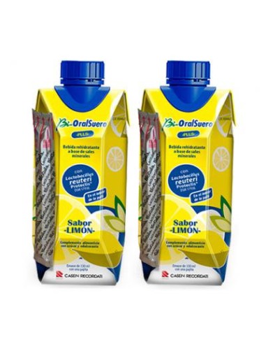 BIORALSUERO PLUS 330 ML LIMON 2 UDS