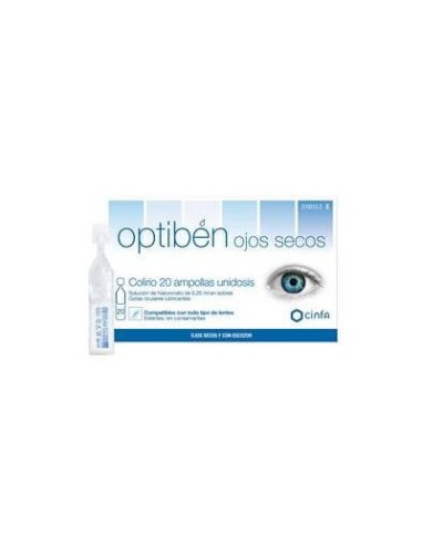 OPTIBEN GOTAS SEQUEDAD OCULAR 20 AMP