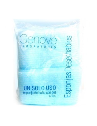 GENOVE ESPONJA GEL 1 SOLO USO 24 UNID
