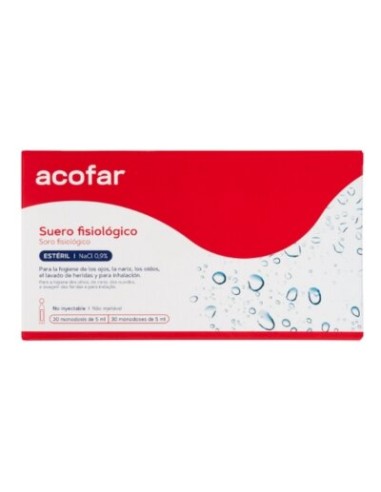 ACOFAR SUERO FISIOLOGICO MONODOSIS 30 UD