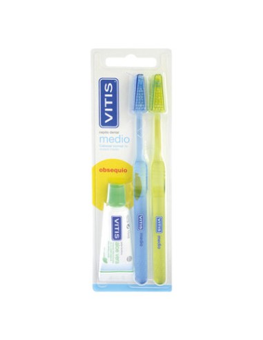 CEPILLO DENT VITIS MED PACK DUPLO R 6055