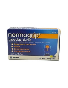 Normogrip, 14 cápsulas Duras 2