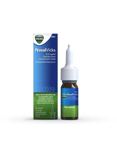 Nasalvicks 0.5 mg/ml Nebulizador Nasal, 15 ml
