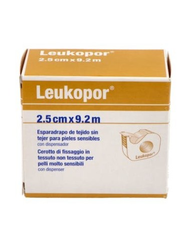 ESPARADRAPO LEUKOPOR DISPENSA 2,5CMX9,2M