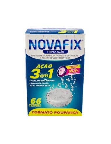 NOVAFIX TABLETAS LIMPIADORAS 66 TRI ACCI