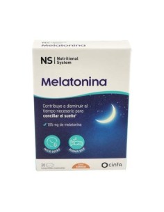 NS MELATONINA 30 COMP. MASTICAB.NARANJA