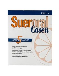 Sueroral Casen 5 Sobres Polvo para Solución Oral 2