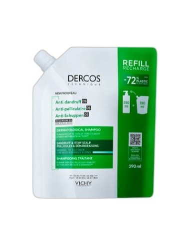 DERCOS REFILL ANTICASPA CABEL GRASO 400M