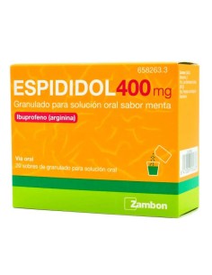 Espididol 400 mg granulado para solución oral Sabor Menta, 20 sobres 2