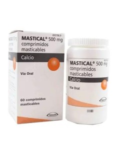 Mastical 500 mg Calcio 60 Comprimidos Masticables