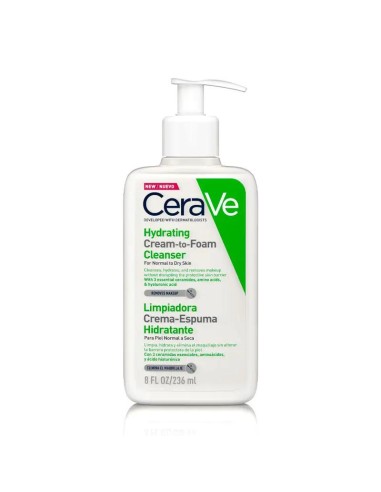 CeraVe Limpiadora Crema-Espuma Hidratante, 236 ml