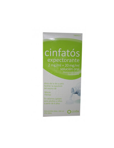 Cinfa Cinfatos Expectorante 2/20 Mg/ ml Solucion Oral 200 ml