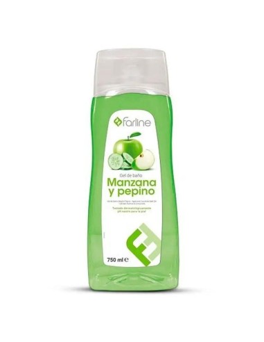 Farline Gel De Baño De Manzana Y Pepino, 750 ml